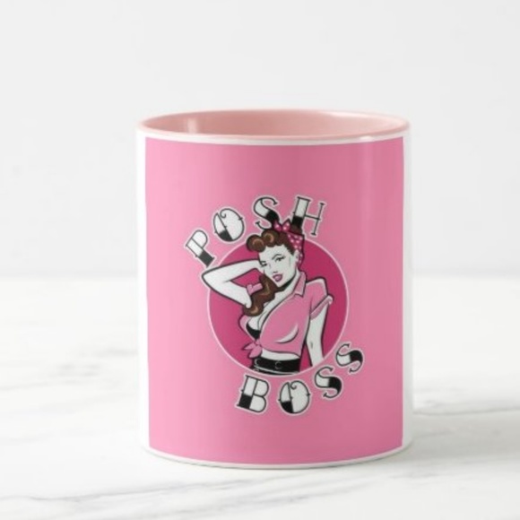 Other - NEW! Posh Boss Retro Look 11oz Two Tone Coffee Mug
